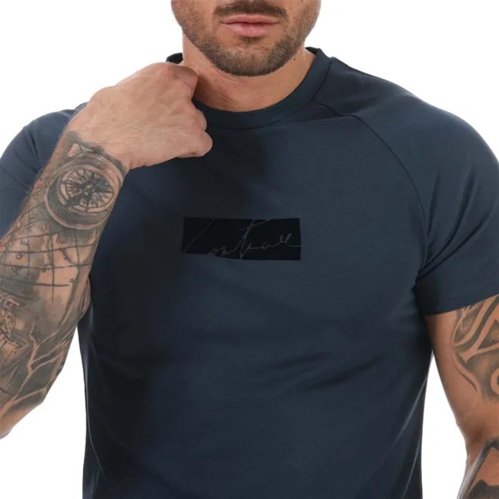 Oversize Choose Andventure Baskılı T shirt-Yeşil