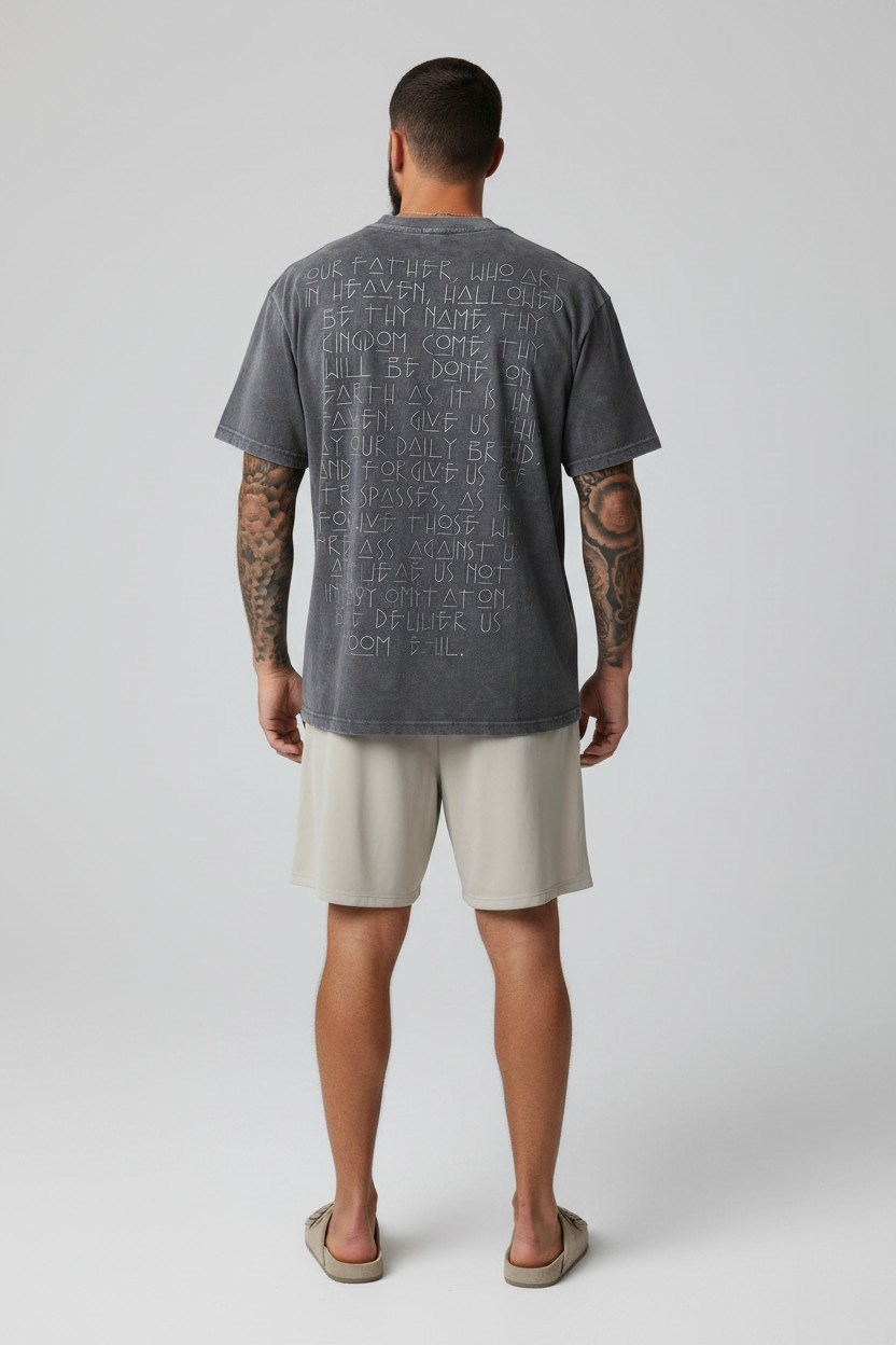 Oversize T shirt-Antrasit