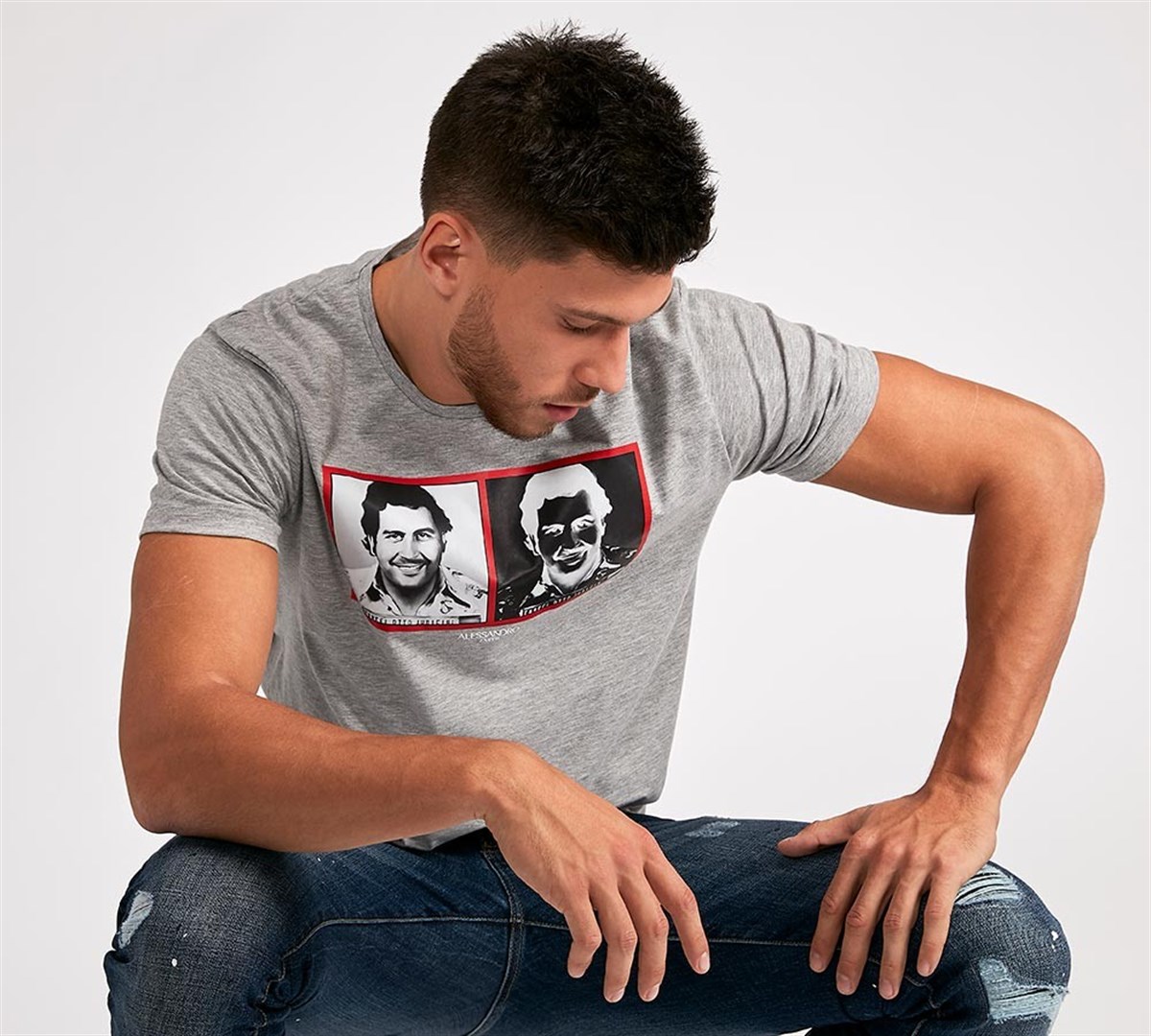 Pablo Escobar T-Shirt Gri