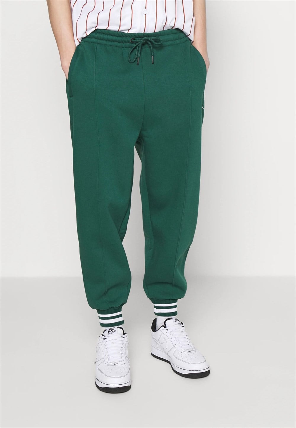 Paçaları Lastikli  Retro Boyfriend  EşofmanAltı Jogger Yeşil