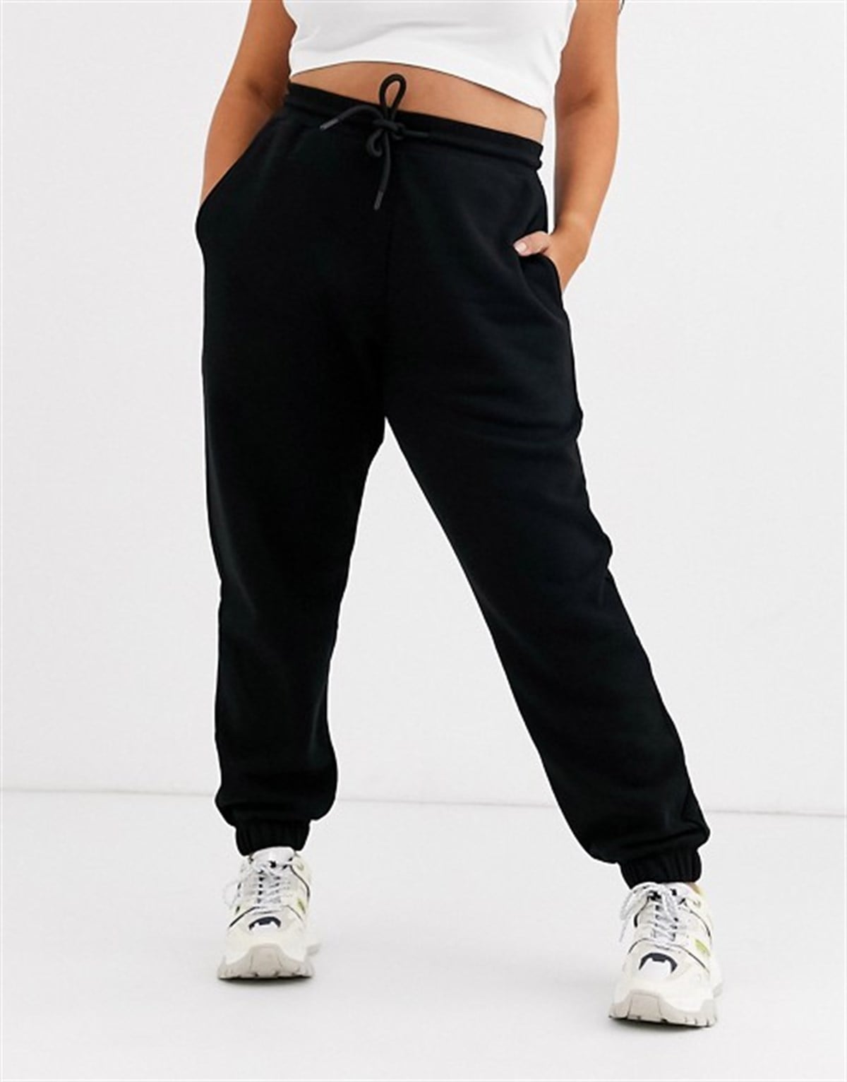 Plus  Unisex Skinny Jogger Siyah