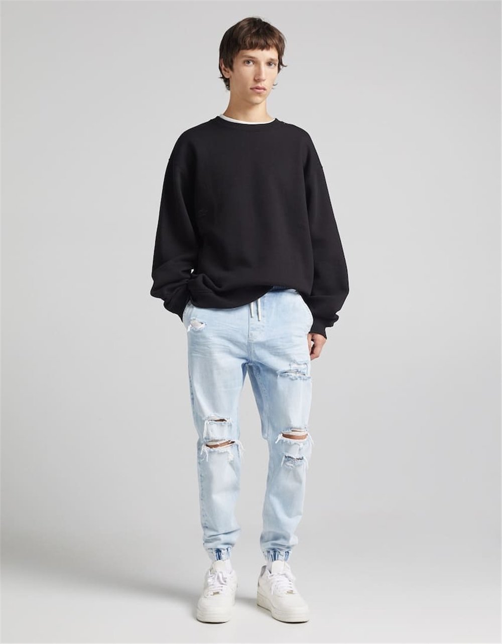 Yırtıklı Jogger   JEanMavi Açık