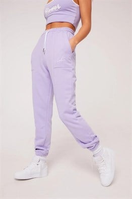 Yüksek Bel Lover  Jogger  Eşofman Altı Lila
