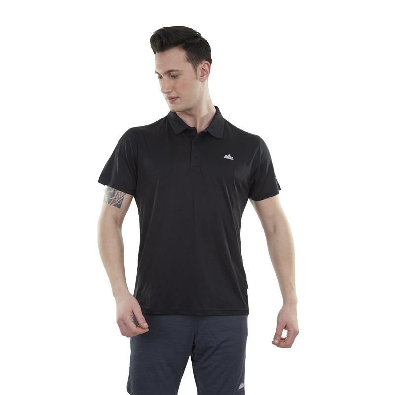 Alpinist Horizons Ultra Dry Erkek Polo T-Shirt Siyah