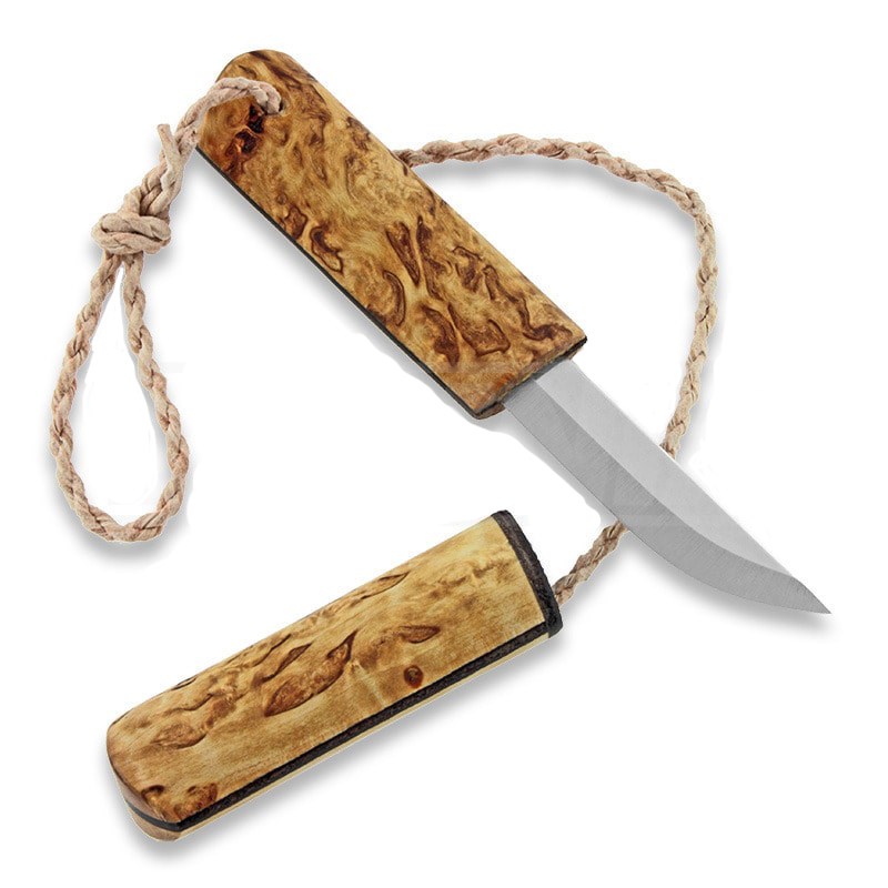 Eräpuu Taskupuukko knife, curly birch