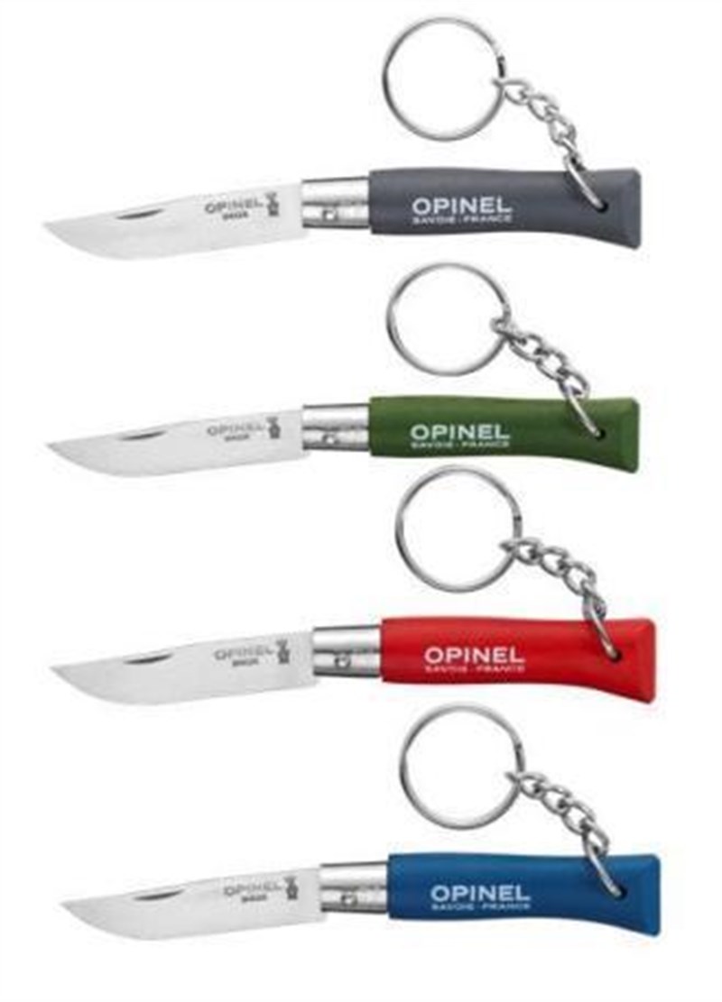 OPINEL INOX RENKLI ANAHTARLIKLI 4 NO CAKI (12Lİ)