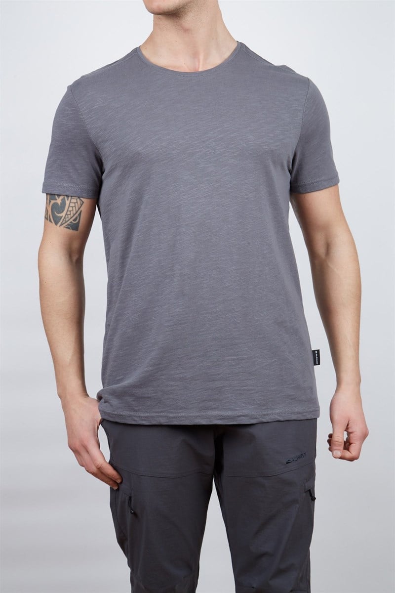 Alpinist Albino Basic T-Shirt Antrasit