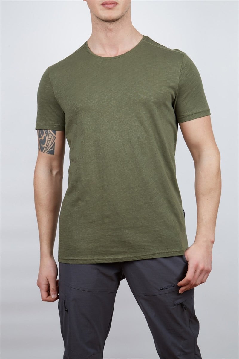 Alpinist Albino Basic T-Shirt Haki