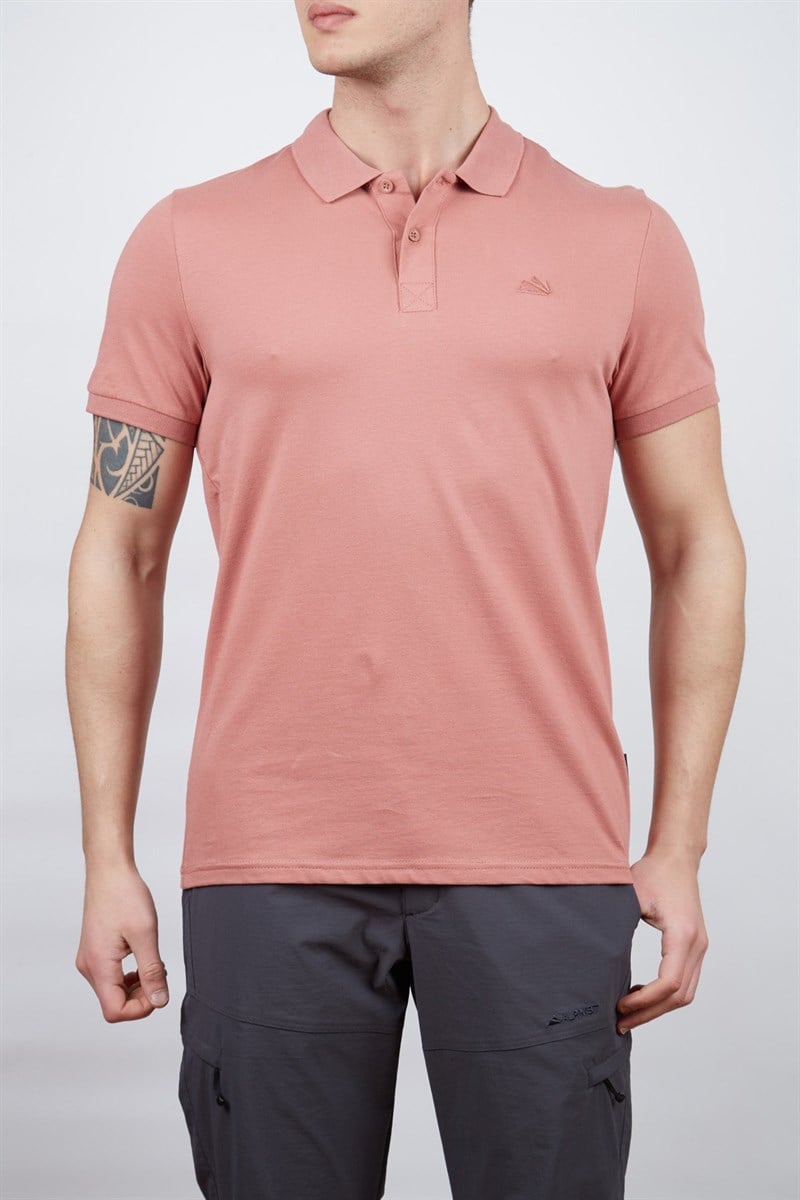 Alpinist Stratus Erkek Polo T-Shirt Gül Kurusu