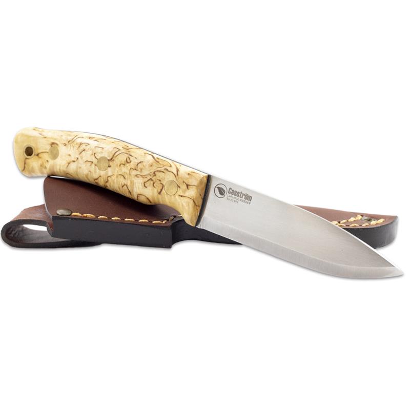 Casström New No.10 Swedish Forest Knife (Curly Birch/Scandi)