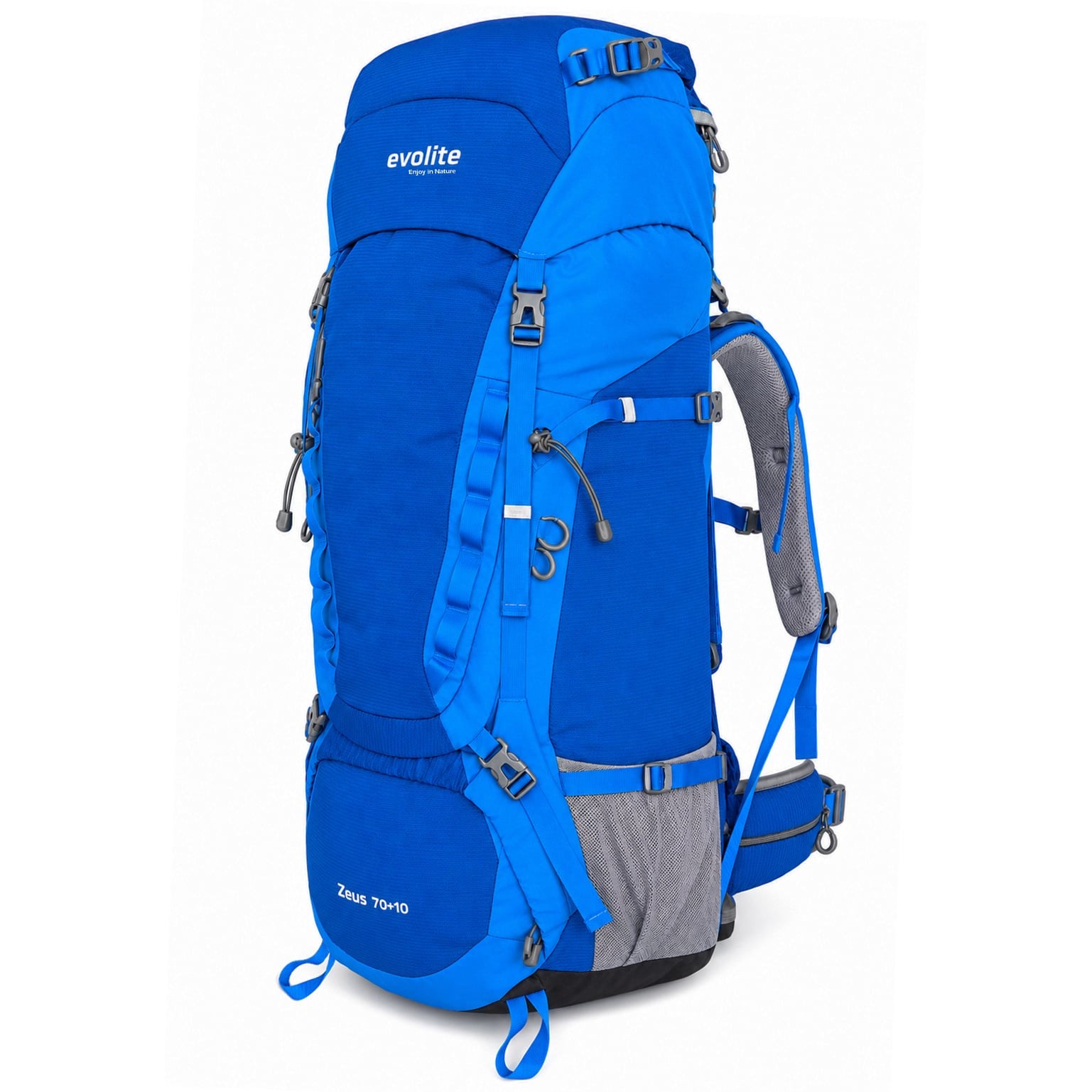 Evolite Zeus 70+10L Sırt Çantası - Mavi