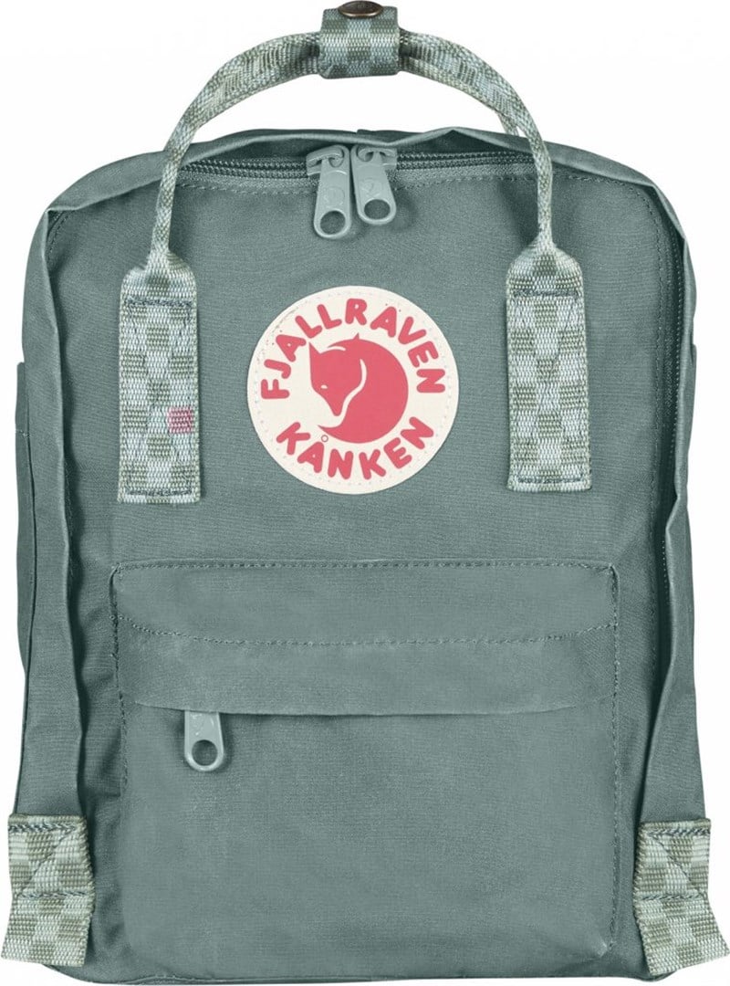 Fjallraven Kanken Mini Frost Green-Chess Pattern