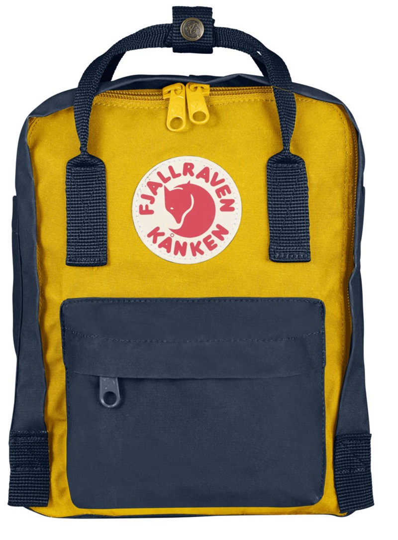 Fjallraven Kanken Mini Navy-Warm Yellow