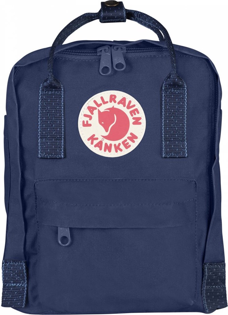 Fjallraven Kanken Mini Royal Blue-Pinstripe Pattern