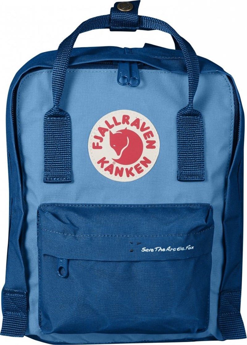 Fjällräven Kånken Mini Save The Arctic Fox Lake Blue-Air Blue