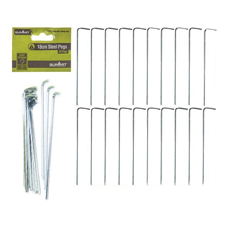 Summit 18cm Çelik Çadır Kazığı 20'li Paket