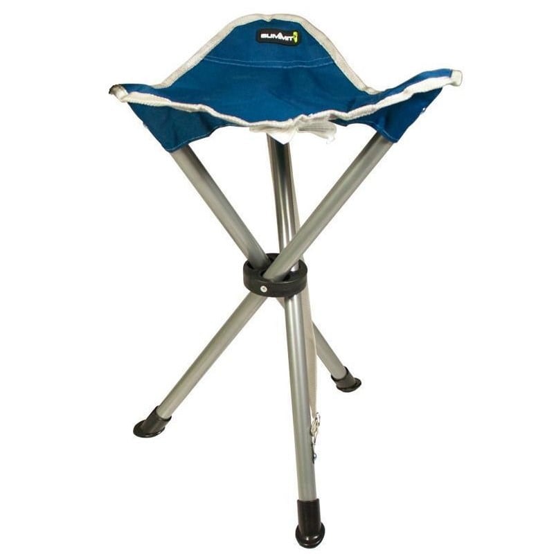 Summit Hafif & Çantalı Katlanır Tabure Tripod Stool Blue / Grey