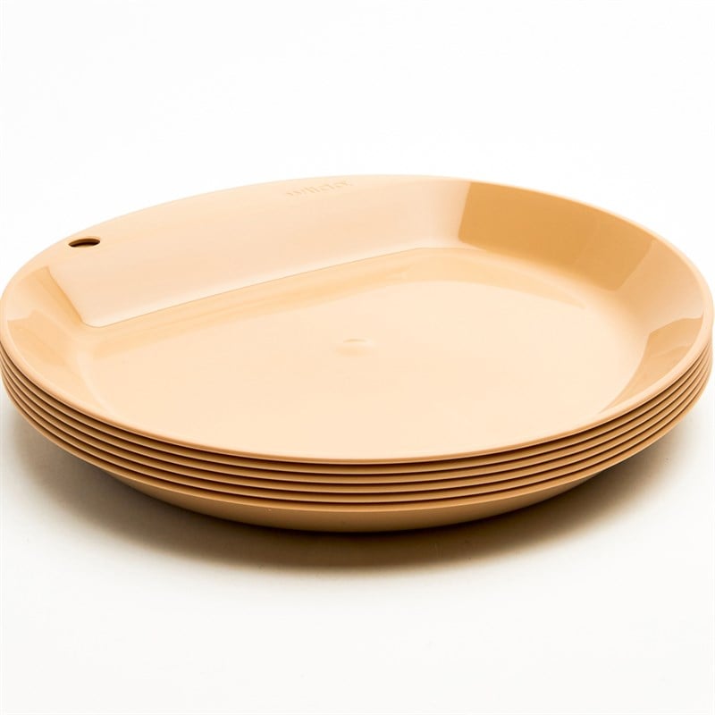 Wildo Camper Plate Flat Tek Renk 6lı Tabak Seti 62131