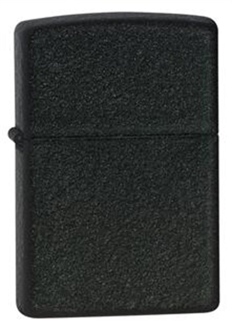 Zippo Reg Black Crackle