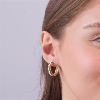 14 Ayar Altın Halka Küpe