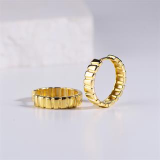 14 Ayar Altın Halka Küpe