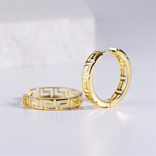 14 Ayar Altın Halka Küpe