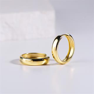 14 Ayar Altın Halka Küpe