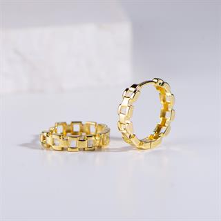 14 Ayar Altın Halka Küpe