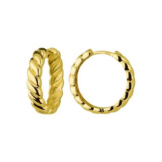 14 Ayar Altın Burgu Halka Küpe