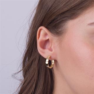 14 Ayar Altın Pul Halka Küpe