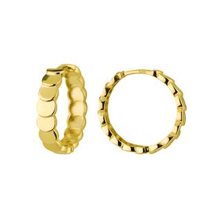 14 Ayar Altın Pul Halka Küpe