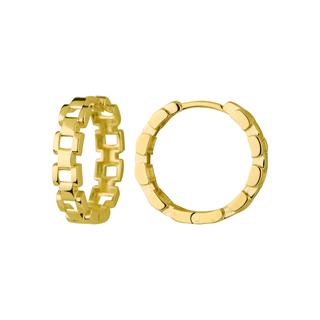 14 Ayar Altın Halka Küpe