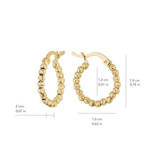 14 Ayar Dorika Toplu Halka Küpe