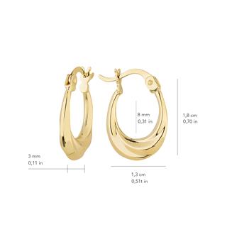 14 Ayar İtalyan Halka Küpe