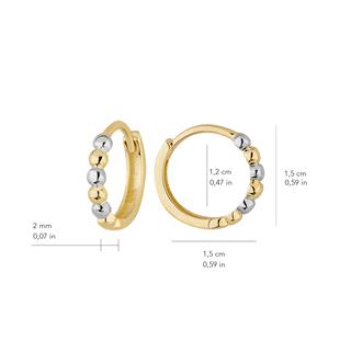 14 Ayar Sıra Toplu Halka Küpe