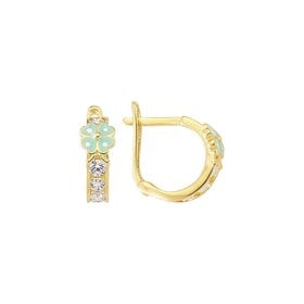 14 Ayar Altın Halka Çocuk Küpe