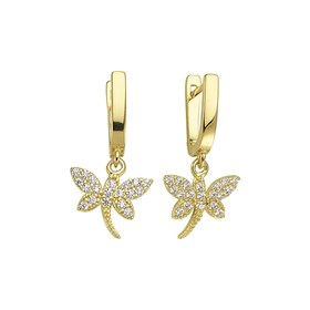 14 Ayar Taşlı Altın Çocuk Küpe