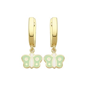 14 Ayar Altın Kelebek Çocuk Küpe