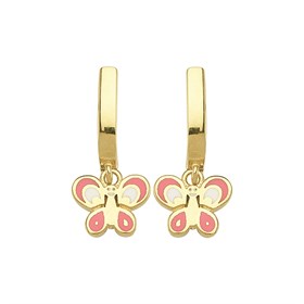 14 Ayar Sallantılı Kelebek Altın Çocuk Küpe