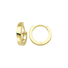 14 Ayar Sade Halka Altın Küpe