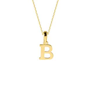 14 Ayar Altın B Harfi Kolye
