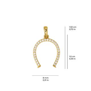 14 Ayar Nal Altın Kolye Ucu