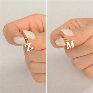 14 Ayar Altın Y Harfi Kolye Ucu