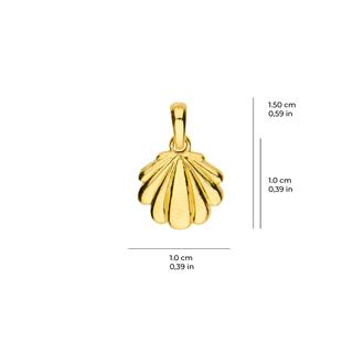 14 Ayar Deniz Kabuğu Altın Kolye Ucu