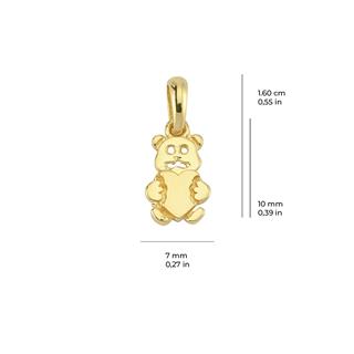 14 Ayar Altın Ayıcık Kolye Ucu