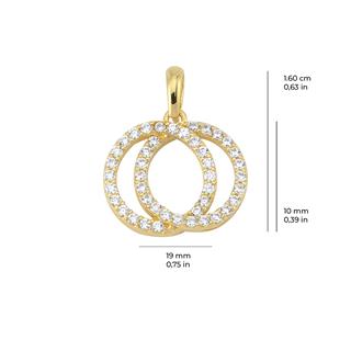 14 Ayar Altın Yuvarlak Kolye Ucu