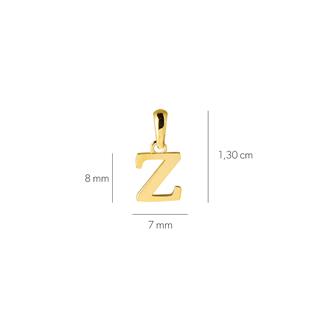 14 Ayar Altın Z Harfi Kolye Ucu