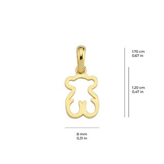 14 Ayar Altın Ayıcık Kolye Ucu