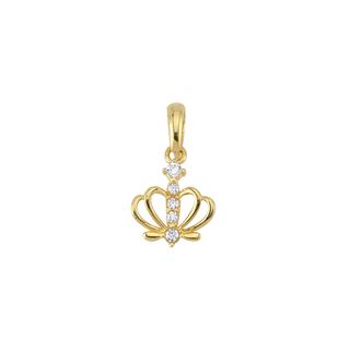 14 Ayar Taç Taşlı Altın Kolye Ucu