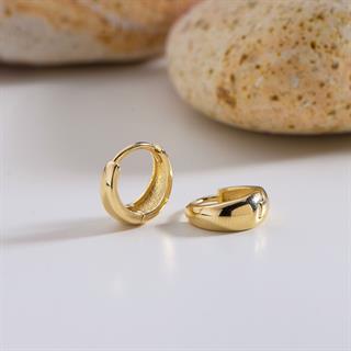 14 Ayar Altın Minik Halka Küpe